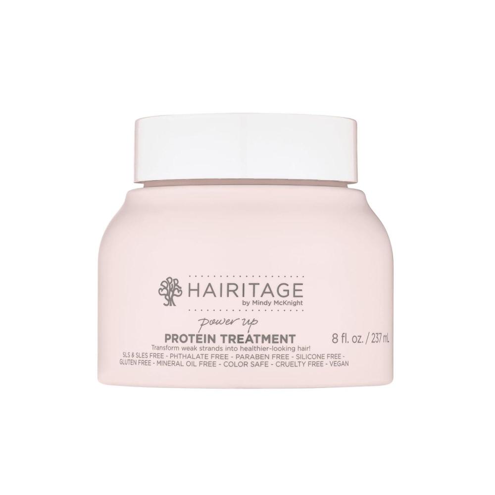image:imageHairitage Power Up Protein Treatment  Hair Mask with Shea Butter  Castor Oil for Dry Hair  Strengthen  Repair Dry  Damaged Hair  Hydrating Deep Conditioner 8 Fl Oz