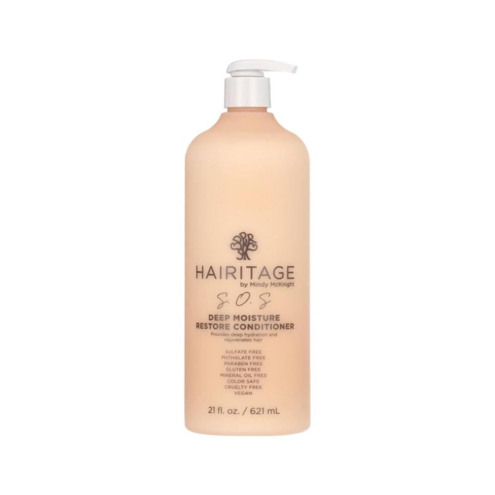 image:imageHairitage SOS Deep Moisture amp Restore Deep Conditioner with Safflower Oil for Dry Thick Hair  Hydrating  for Coily  Curly  Wavy Hair Types  Vegan for Women  Men 21 fl oz