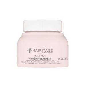 Hairitage Power Up Protein Treatment + Hair Mask with Shea Butter + Castor Oil for Dry Hair – Strengthen + Repair Dry + Damaged Hair – Hydrating Deep Conditioner, 8 Fl Oz