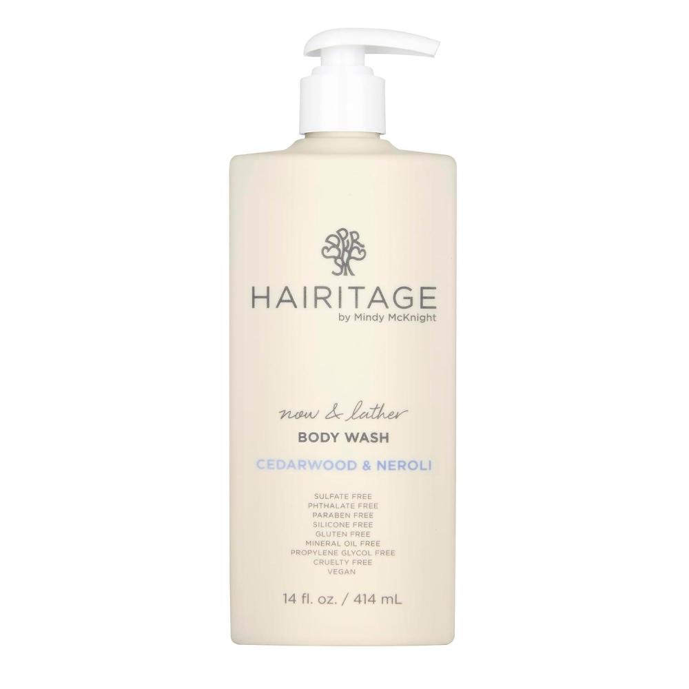 image:imageHairitage Now amp Lather Peony amp Cypress Scented Body Wash for Women Men amp Kids  Oat Kernel amp Gotu Kola Extracts for All Skin Types  Clove Leaf amp Magnolia Flower Oils 14 fl ozCedarwood  Neroli