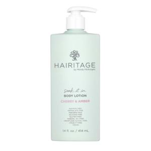 Hairitage Soak It In Mint & Yuzu Scented Body Lotion – Niacinamide, Jojoba Oil, & Avocado Oil for All Skin Types – Peppermint Oil & Eucalyptus Oil, 14 fl oz(Cherry & Amber)