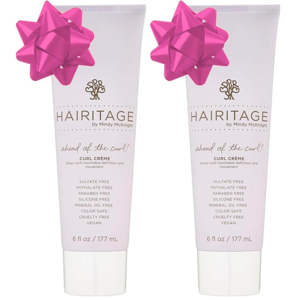 image:imageHairitage Hydrating Jojoba Oil Curl Cream for Curly Hair  Moisturizing Anti Frizz Styling Product for High Definition Curls for Women  Men  Bounce  Shine for Fine  Thick Hair  Color Safe  Vegan6 Fl Oz Pack of 2