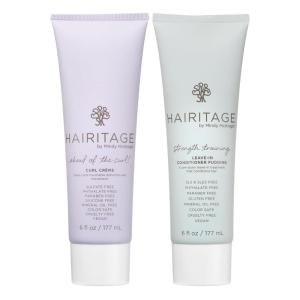 Hairitage Curl Cream + Leave in Conditioner Bundle – Jojoba Oil Curl Defining Cream for Curly Hair – Leave in Conditioner + Coconut Oil + Shea Butter – Hydrating + Moisturizing, Vegan + Cruelty-Free