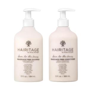 Hairitage Down to the Basics – Chamomile + Sunflower Seed Oil-Infused Shampoo and Hydrating Color-Safe Conditioner – 13 oz