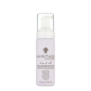 Hairitage Have It All Curl Enhancing Foam Mousse with Quinoa + Rice Protein for Frizz Control + Moisture – Lightweight Formula – Leaves Hair Full + Bouncy – Set Hairstyles + Curls, 5 oz