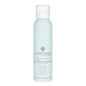 Hairitage Heat Protectant Spray for Hair – Up to 450 Degree Protection + Hydrates + Strengthens Hair – Leaves Hair Smooth + Shiny after Styling – For All Hair Types + Heated Styling Tools – 6 fl oz(Dry Hair Heat Protectant)