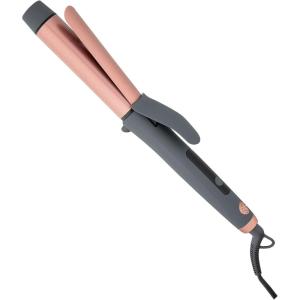 Hairitage Curl Envy Hair Curling Iron 1 1/4 Inch – Ceramic Tourmaline Curling Iron 1.25′ Barrel – Silky Smooth + Bouncy Curls – 4 Digital Heat Settings up to 450 Degrees – Auto Shut-Off(1.25″ Curling Iron)